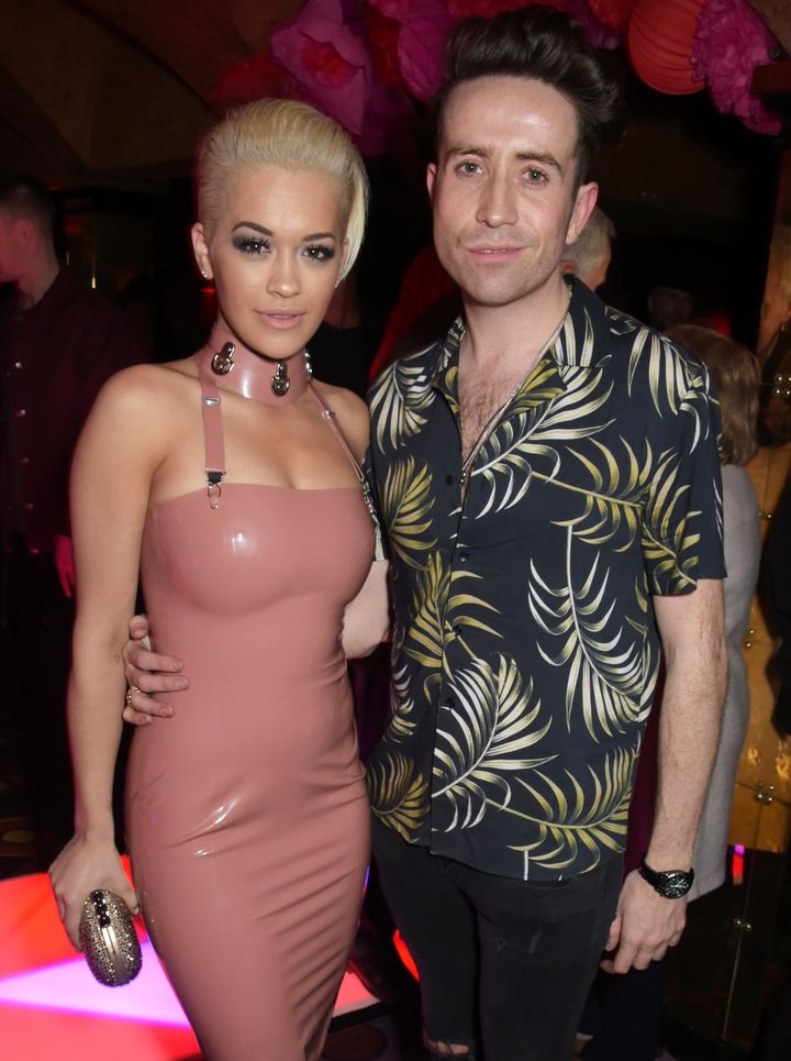 <strong>Rita Ora and Nick Grimshaw</strong>