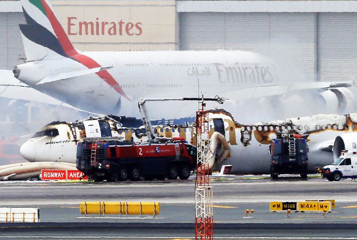 The aircraft's roof was blown off in a massive explosion