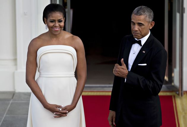 Michelle Obama's Stunning State Dinner Gown Gets A Big Thumbs Up From ...