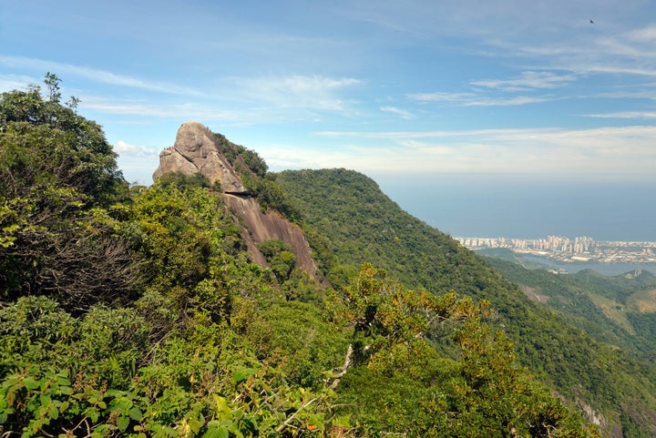 The Bico do Papagaio peak in Tijuca Forest.