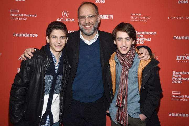 Theo Taplitz, Ira Sachs and Michael Barbieri attend the January 2016 "Little Men" premiere at the Sundance Film Festival.