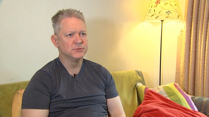 <strong>Michael Enright being interviewed by Channel 4 News</strong>