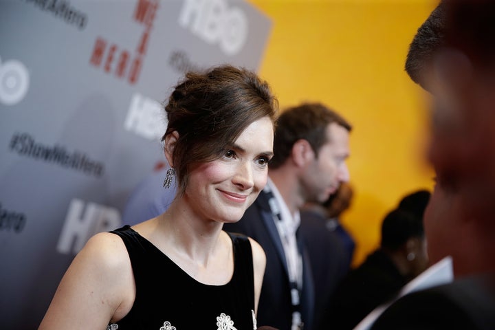 Winona Ryder attends 'Show Me A Hero' New York Screening at The New York Times Center on August 11, 2015 in New York City.