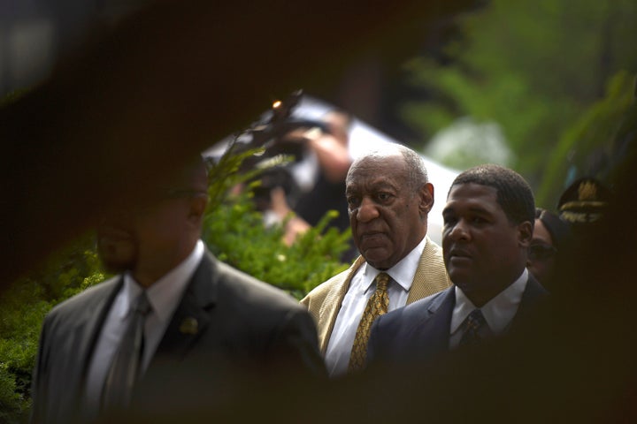 Actor and comedian Bill Cosby departs after a Habeas Corpus hearing on sexual assault charges at the Montgomery County Courth