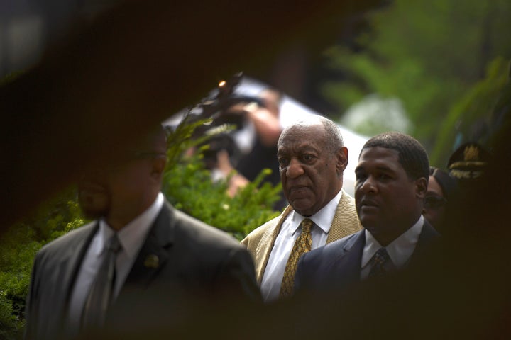 Actor and comedian Bill Cosby departs after a Habeas Corpus hearing on sexual assault charges at the Montgomery County Courthouse in Norristown, Pennsylvania, on July 7.