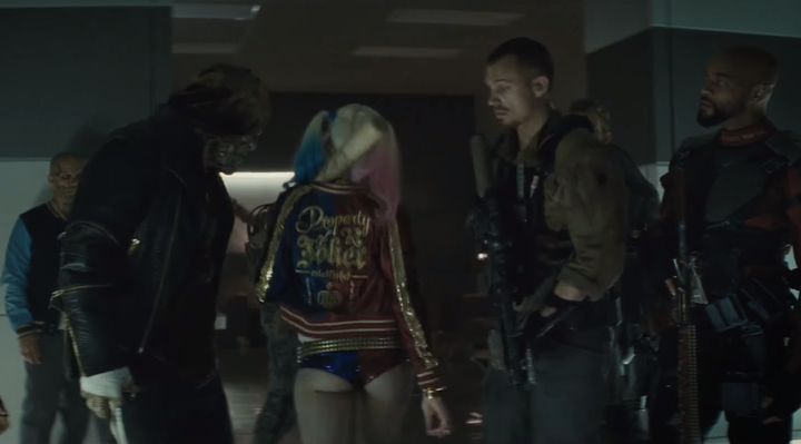 Margot Robbie in the "Suicide Squad" Comic-Con trailer.