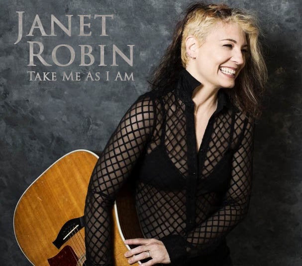 The cover of Janet Robin's new album, which debuts August 21 at Whisky A-Go-Go in West Hollywood, CA. Robin recalls meeting Donald Trump in 1990 on the set of a music video shoot.