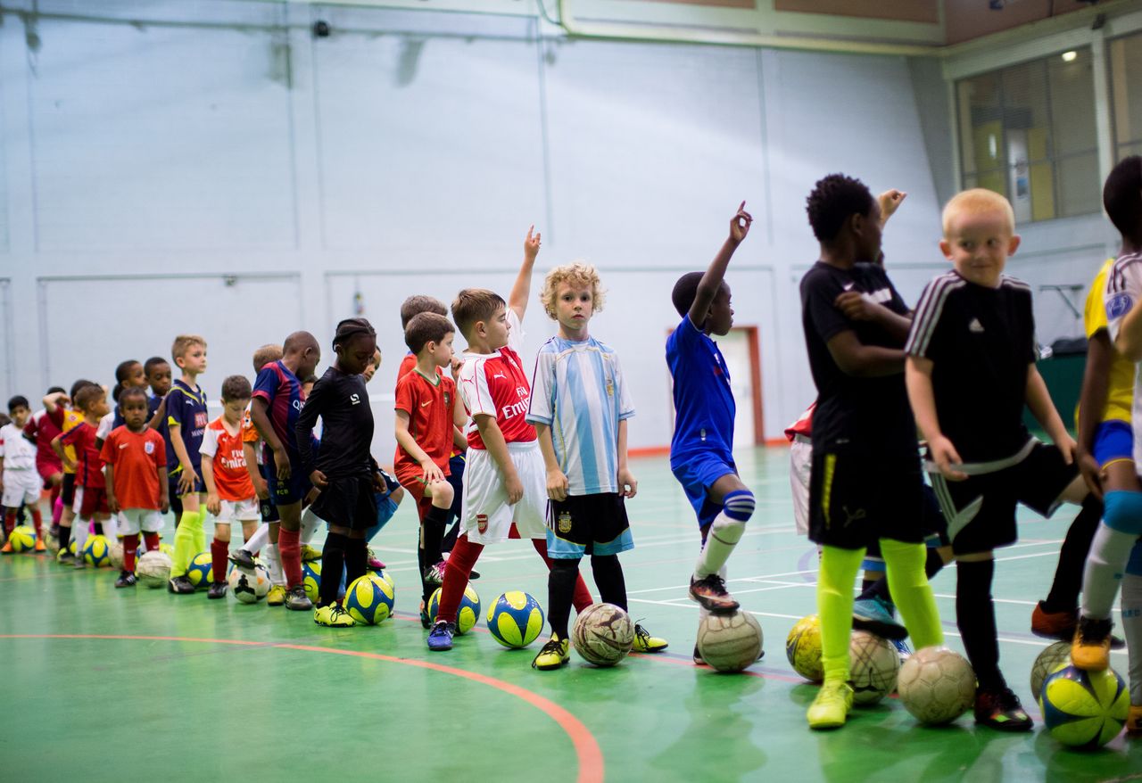 Kids at the coaching academy experience strict discipline.