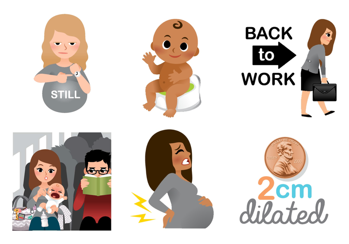 "We have mom after giving birth looking relaxed and happy with champagne, <i>and</i> we have the peri bottle and the mesh underwear. Because that’s what motherhood is ― it’s all those things.”