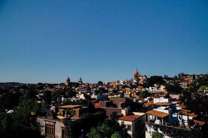 <p>The view overlooking San Miguel de Allende from <a href="http://www.rosewoodhotels.com/en/san-miguel-de-allende/dining/luna-rooftop-tapas-bar" target="_blank" role="link" rel="nofollow" class=" js-entry-link cet-external-link" data-vars-item-name="Luna Rooftop Tapas Bar" data-vars-item-type="text" data-vars-unit-name="57a3aec8e4b034b258947b45" data-vars-unit-type="buzz_body" data-vars-target-content-id="http://www.rosewoodhotels.com/en/san-miguel-de-allende/dining/luna-rooftop-tapas-bar" data-vars-target-content-type="url" data-vars-type="web_external_link" data-vars-subunit-name="article_body" data-vars-subunit-type="component" data-vars-position-in-subunit="0">Luna Rooftop Tapas Bar</a> at the <a href="http://www.rosewoodhotels.com/en/san-miguel-de-allende" target="_blank" role="link" rel="nofollow" class=" js-entry-link cet-external-link" data-vars-item-name="Rosewood Hotel" data-vars-item-type="text" data-vars-unit-name="57a3aec8e4b034b258947b45" data-vars-unit-type="buzz_body" data-vars-target-content-id="http://www.rosewoodhotels.com/en/san-miguel-de-allende" data-vars-target-content-type="url" data-vars-type="web_external_link" data-vars-subunit-name="article_body" data-vars-subunit-type="component" data-vars-position-in-subunit="1">Rosewood Hotel</a>.</p>