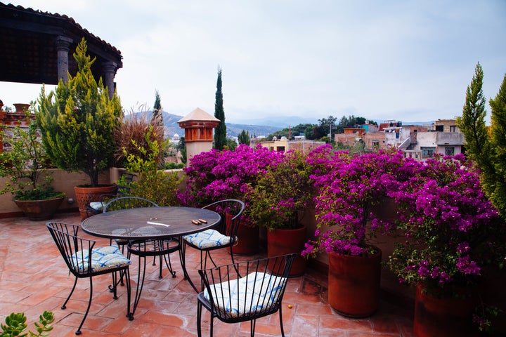 <p>Rooftop of an <a href="https://www.airbnb.com/s/San-Miguel-de-Allende--Mexico" target="_blank" role="link" rel="nofollow" class=" js-entry-link cet-external-link" data-vars-item-name="Airbnb" data-vars-item-type="text" data-vars-unit-name="57a3aec8e4b034b258947b45" data-vars-unit-type="buzz_body" data-vars-target-content-id="https://www.airbnb.com/s/San-Miguel-de-Allende--Mexico" data-vars-target-content-type="url" data-vars-type="web_external_link" data-vars-subunit-name="article_body" data-vars-subunit-type="component" data-vars-position-in-subunit="2">Airbnb</a> house rental in San Miguel de Allende, Mexico.</p>