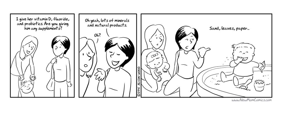 New Mom Comics: The First Year is a compilation of over 50 parenting comics, covering topics like babyproofing, breastfeeding, blowouts and more.