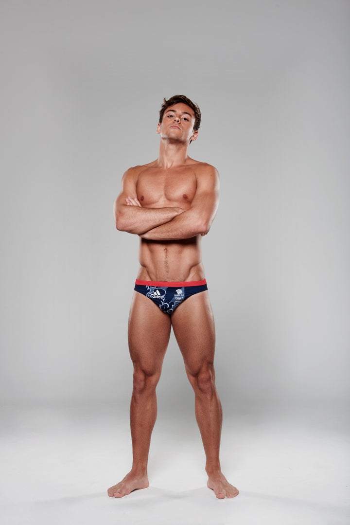 Tom Daley in the Team GB Rio 2016 Olympic kit