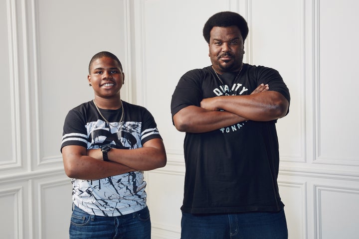 Actors Markees Christmas, right, and Craig Robinson, left. 