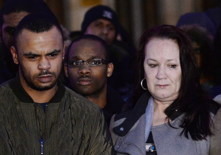 <strong>Mark Duggan's mother Pam Duggan and his brother Marlon Duggan.</strong>