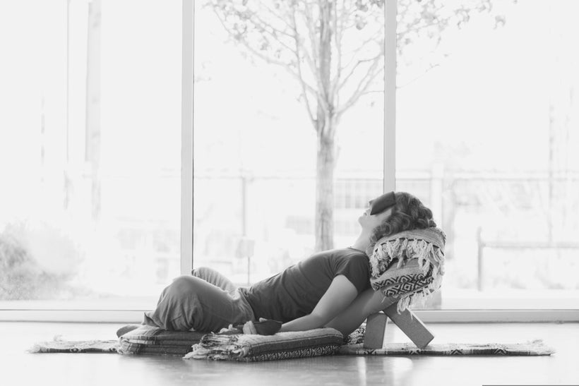 Supta Baddha Konasana (Supported Bound Angle Pose)
