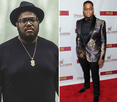 Guordan Banks before (Left) and after (Right) his eight month weight loss journey. 