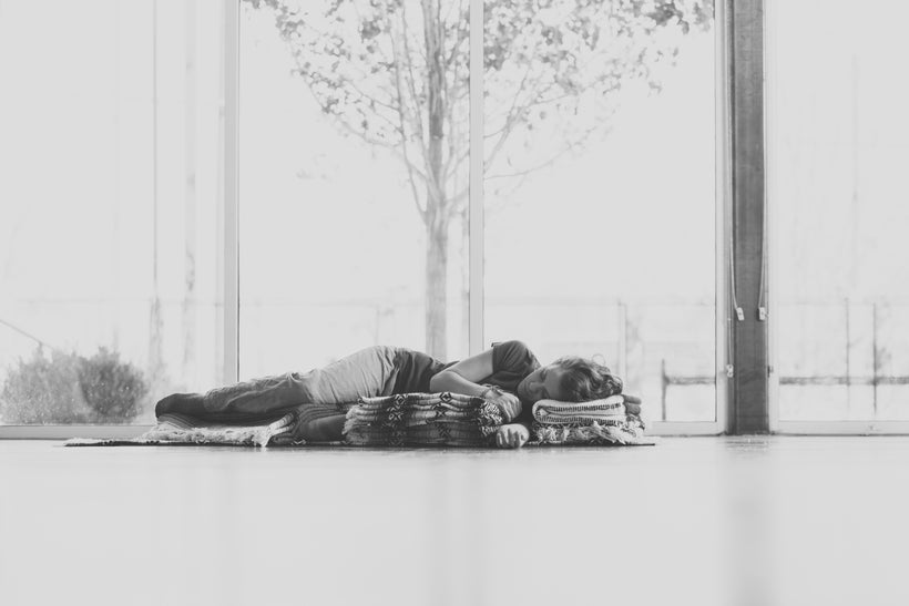 Side-lying Savasana (Side-lying Corpse Pose)
