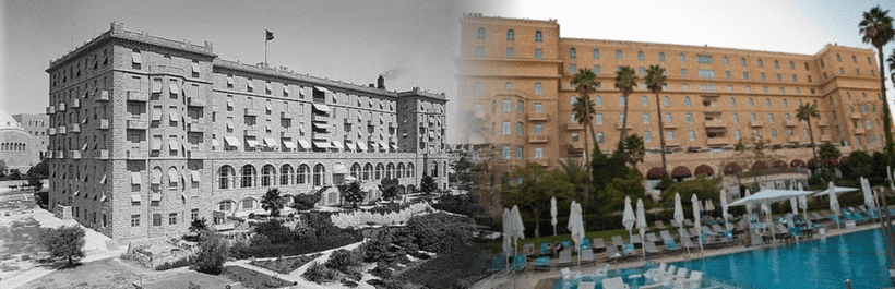 The historic King David Hotel in Jerusalem