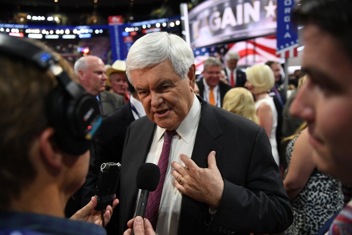 A newt is a slender-bodied amphibian. Newt Gingrich is a slippery politician.