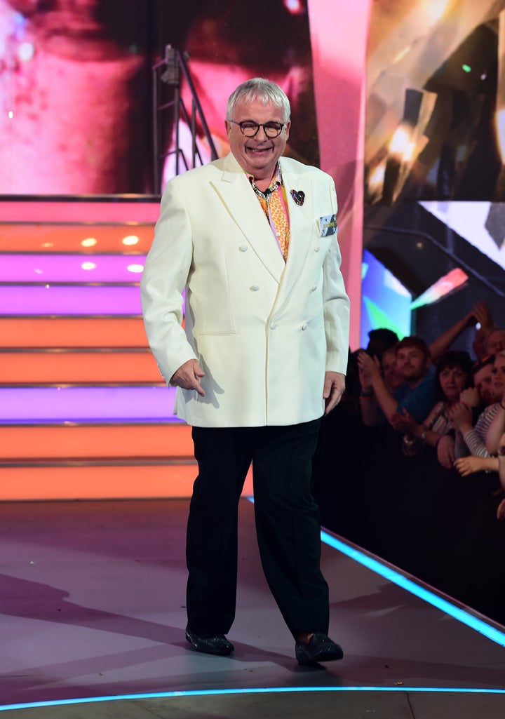 Christopher Biggins is seen entering the Celebrity Big Brother house at Elstree Studios in Borehamwood, Herfordshire.