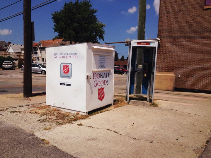 One way to make an impact on fast fashion is by donating your old clothes and shopping at resale stores like Salvation Army.