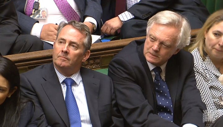 International Trade Secretary Liam Fox and Brexit Secretary David Davis