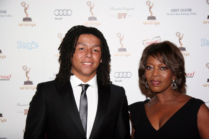 Alfre Woodard and son Duncan Spencer.