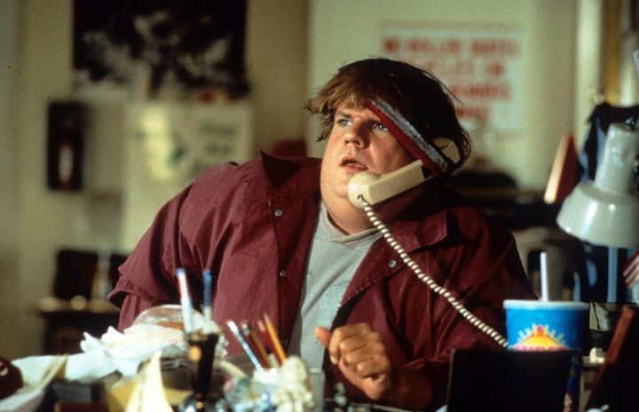 Chris Farley in a scene from the film "Black Sheep," 1996.