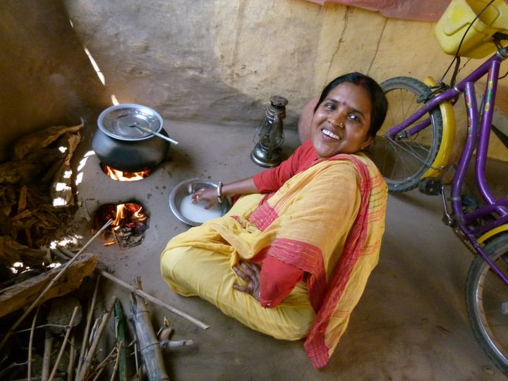 Rina Das Baul at her cooking hearth in West Bengal. Research interlocutor, friend, and frequent host. "Not having much wealth keeps us closer to other human beings," she explained.