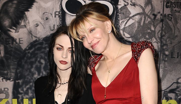 Frances Bean Cobain and Courtney Love in Hollywood, California, in April 2015.