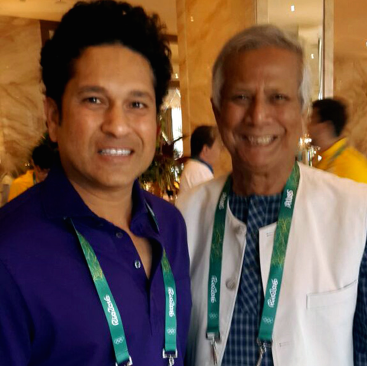 Yunus has invited Sachin Tendulkar to attend the Social Business Day, to be held in Dhaka, Bangladesh on June 28-29 next year. Yunus made the proposal to the "God of Cricket", when the duo met at the opening ceremony of the Rio Olympics.