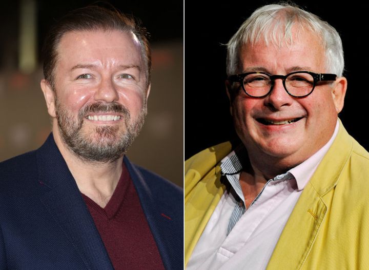 Ricky Gervais and Christopher Biggins