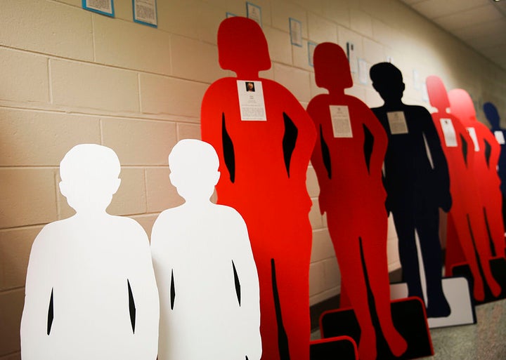 South Carolina’s silent victims killed by domestic violence in 2013 represented in the halls of Marine Corps Air Statio