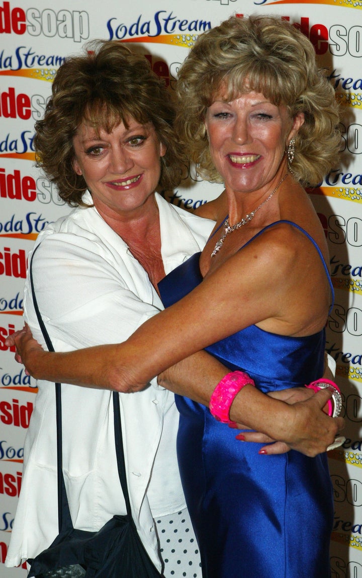 Amanda Barrie with great friend and former Corrie colleague Sue Nicholls