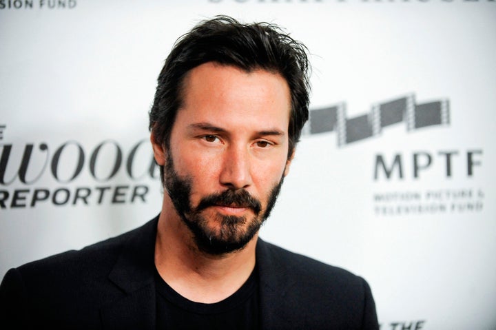 Actor Keanu Reeves arrives at the 2nd Annual Reel Stories, Real Lives event benefiting the Motion Picture & Television Fund in Los Angeles, California October 20, 2012.