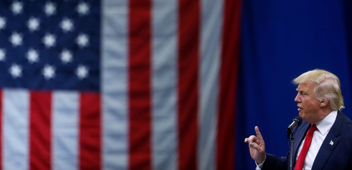 Donald Trump attends a campaign event in Columbus, Ohio, last week. The GOP candidate's unsupported claims of "rigged" v