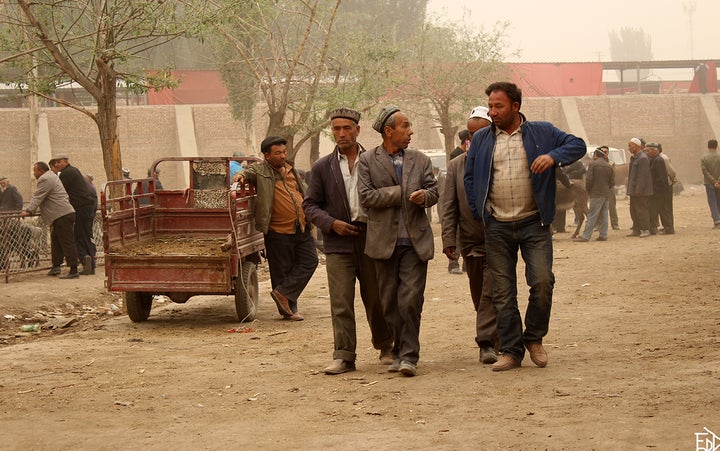 Dust storm in Xinjiang