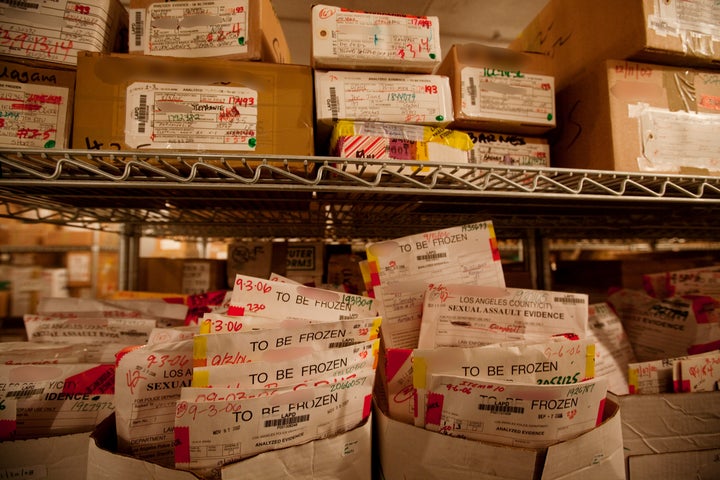 Los Angeles rape kits sit in LAPD deep freeze lockers untested.