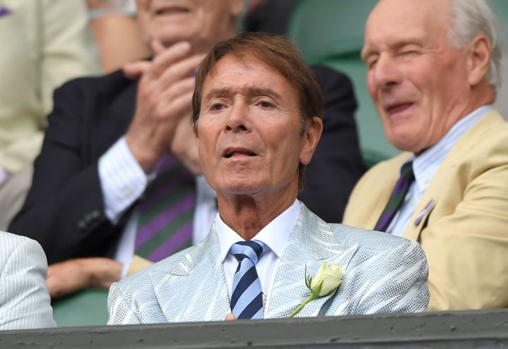 <strong>Sir Cliff returned to the Wimbledon terraces this year, for the first time since the police launched an investigation into him. </strong>