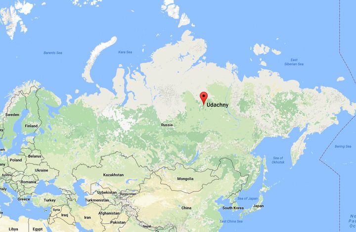 The mystery remains were found in Udachny, 1160 miles northwest of regional capital Yakutsk