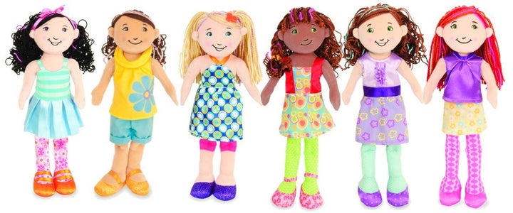 My girls have the brown Groovy Girl doll in the middle that has since been discontinued