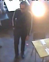Police wish to speak to the man pictured after insects were thrown into two Byron Burger restaurants last month.