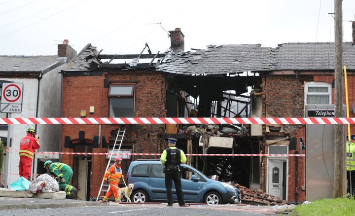 Residents described the explosion as sounding like a 'bomb went off'