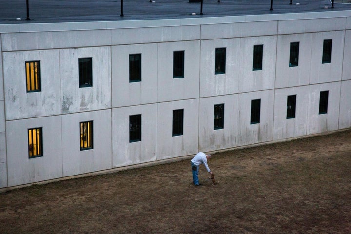 Every few weeks, adult dogs and puppies come into Maine State Prison from shelters. The men share their cells and train them in order to give them a better shot at being adopted.