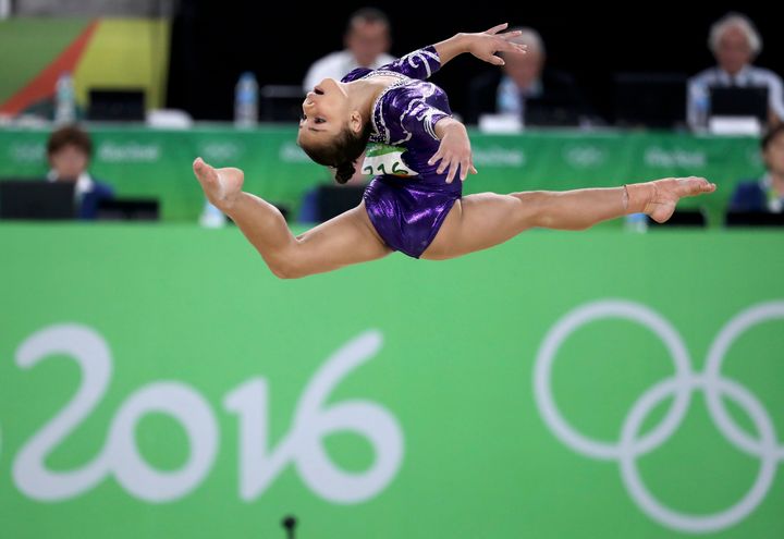 Brazilian gymnast Flávia Saraiva hopes to medal in her hometown's Olympic Games. 