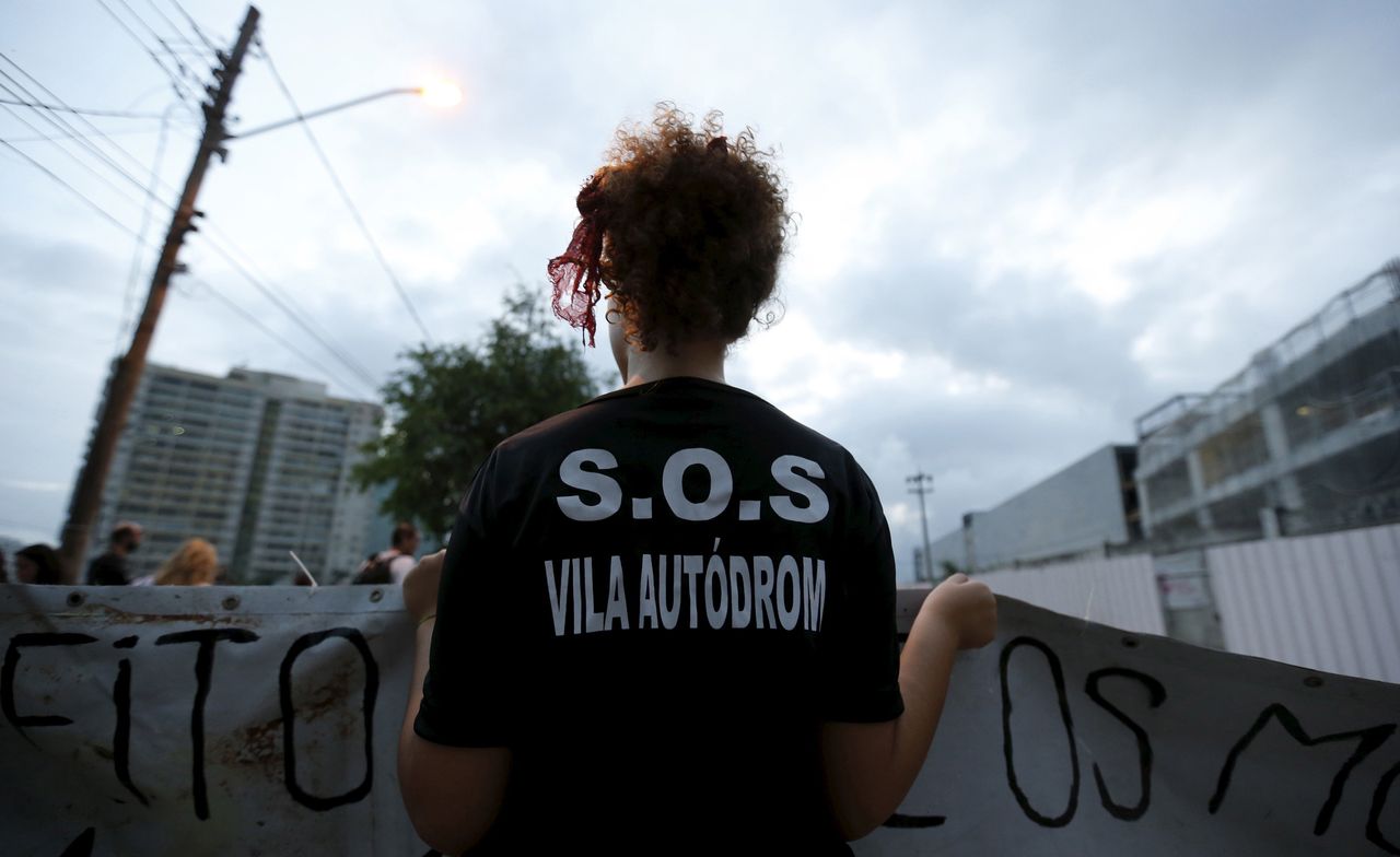 Vila Autódromo residents clashed with police during protests aimed at stopping the demolition of their homes in 2015.