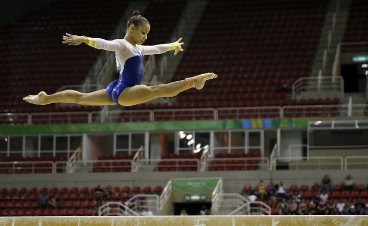 Flavia Saraiva is a serious medal contender on the balance beam, a category she has excelled in thus far. 