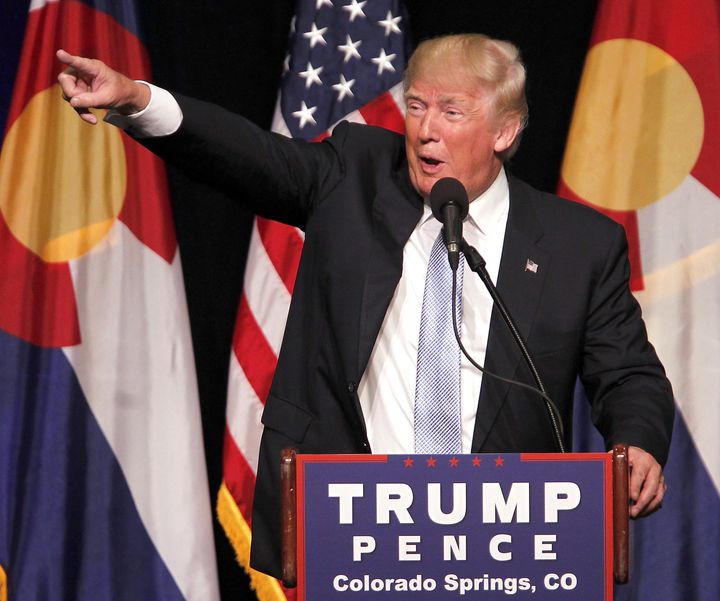 Donald Trump at the University of Colorado on July 29, 2016.