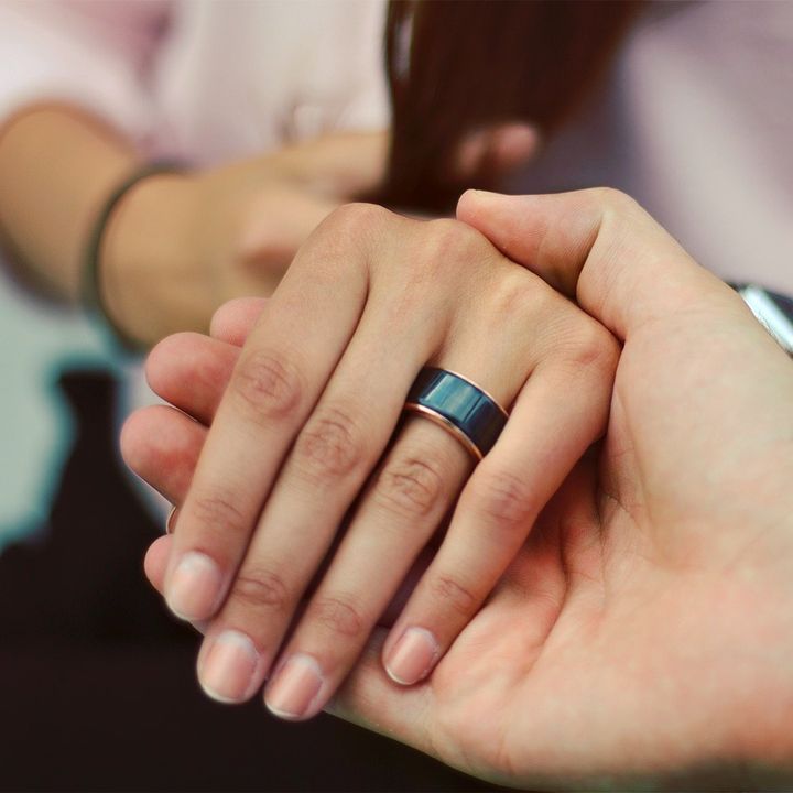 TheTouch's wedding band (pictured above) allows you to see your partner's heartbeat in real time.